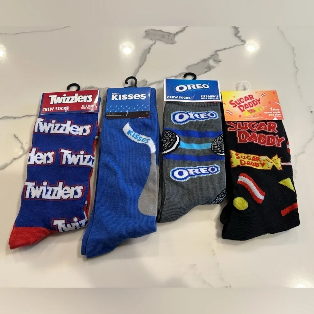 Bundle of Candy and Cookie Snack Socks One Size